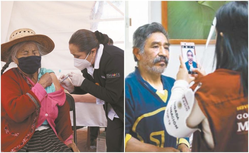 Les aplican la vacuna y les toman fotografías