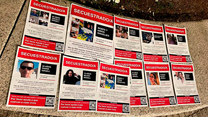 Israel informa que son 222 rehenes los que fueron llevados a Gaza