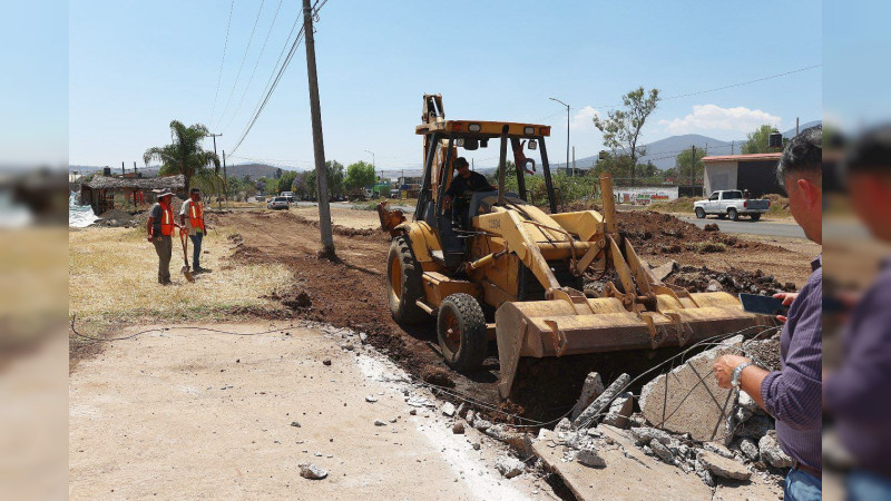Emite Ayuntamiento de Morelia alerta vial por construcción de parque lineal en Av. Cointzio