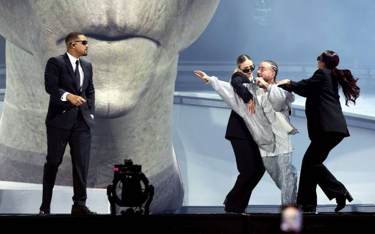 Will Smith y J Balvin la rompen en Coachella con “Men in Black”
