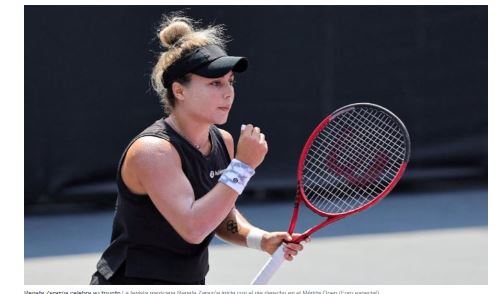 Renata Zarazúa gana su primer partido en el Mérida Open Akron